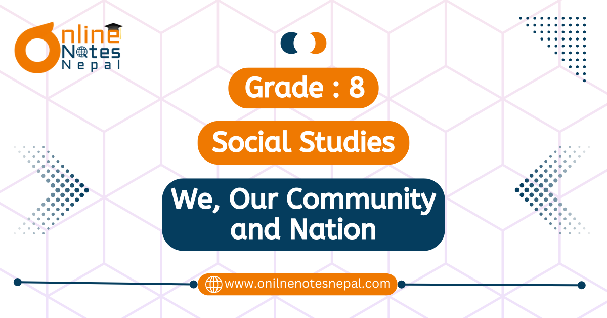 We, Our Community and Nation